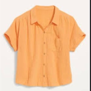 Old Navy Short Sleeve Loose Button down